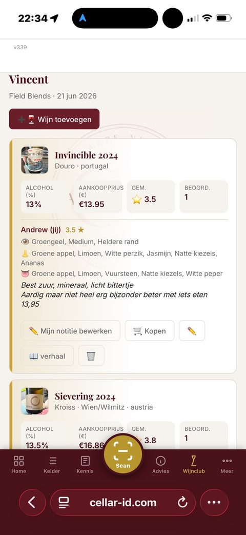 Proefavond in de wijnclub